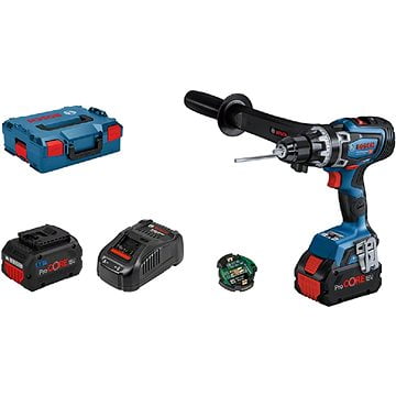 Bosch GSR 18V-150 C Professional, 2 x 8.0 Ah ProCore, rychlonabíječka, L-Boxx