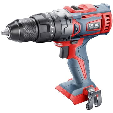EXTOL PREMIUM vrtací šroubovák aku s&nbsp;příklepem SHARE20V, 20V Li-ion, 8891805