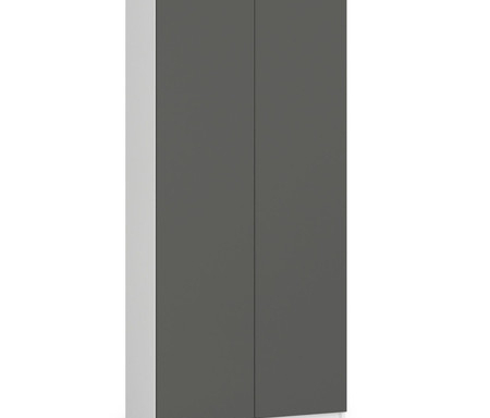 Regál R80 CLP – bílá/grafit