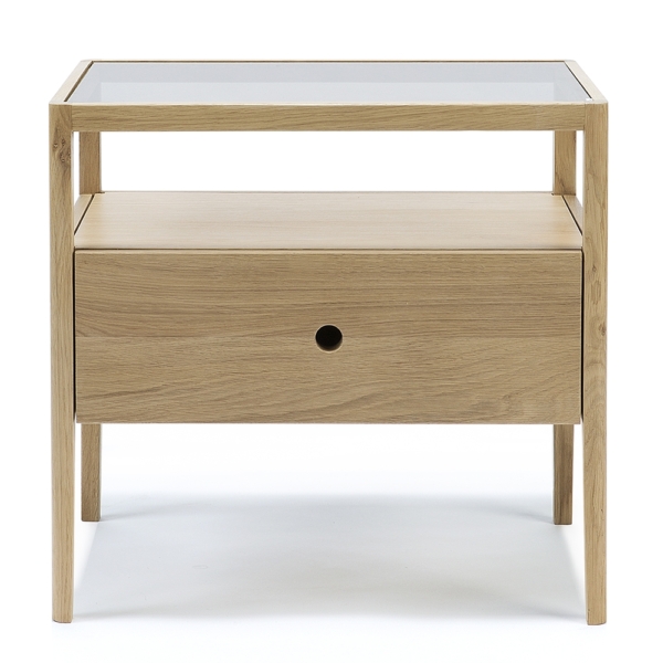 Ethnicraft designové noční stolky Spindle Bedside Table