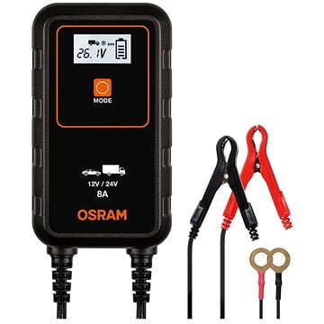 OSRAM Chytrá 8A nabíječka baterií 12V, 24V
