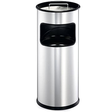 DURABLE 17 l, stříbrný, s&nbsp;popelníkem