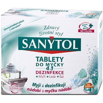 SANYTOL 4 v&nbsp;1 tablety do myčky 40x20g