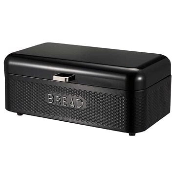 Ocelový chlebník Metlex s&nbsp;víkem Mx-1612Bl