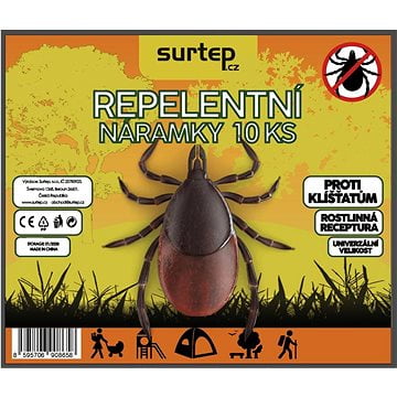 Surtep Repelentní náramek proti klíšťatům 10 ks / Mix barev