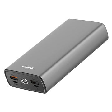 Swissten Aluminum Power Bank 20000 mAh 20W Power Delivery šedá