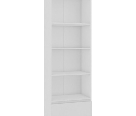 Regál R 60cm CLP 1 zásuvka 4 poličky bílá