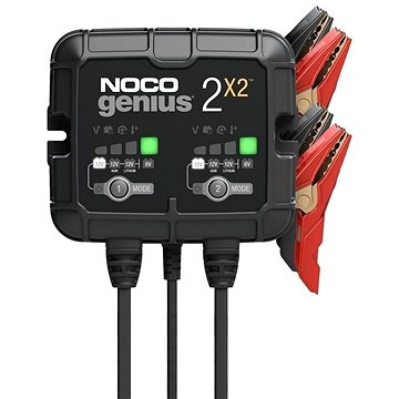 NOCO nabíječka pro nabíjení 2 baterií 2×2, 6/12 V, 2-40 Ah, 2 A